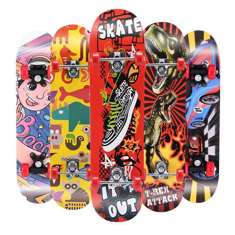 Skate board สเก็ตบอร์ดสำหรับผู้ใหญ่ คละลาย ขนาด 70 ซม. สเก็ตบอร์ด 4 ล้อ ...