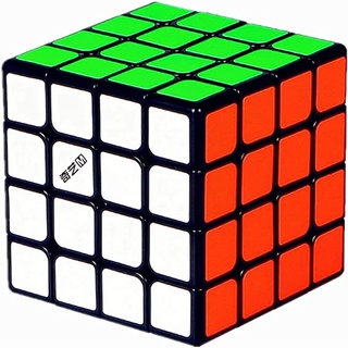Qiyi MS 4x4 ลูกบาศก์แม่เหล็กปริศนา ความเร็วสูง สีดํา ของเล่นสําหรับเด็ก qy MS Magic Cube