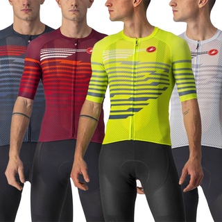 เสื้อท็อป Castelli แบบแห้งเร็ว 4 สี แฟชั่นฤดูร้อน สําหรับขี่จักรยานเสือหมอบ 2024