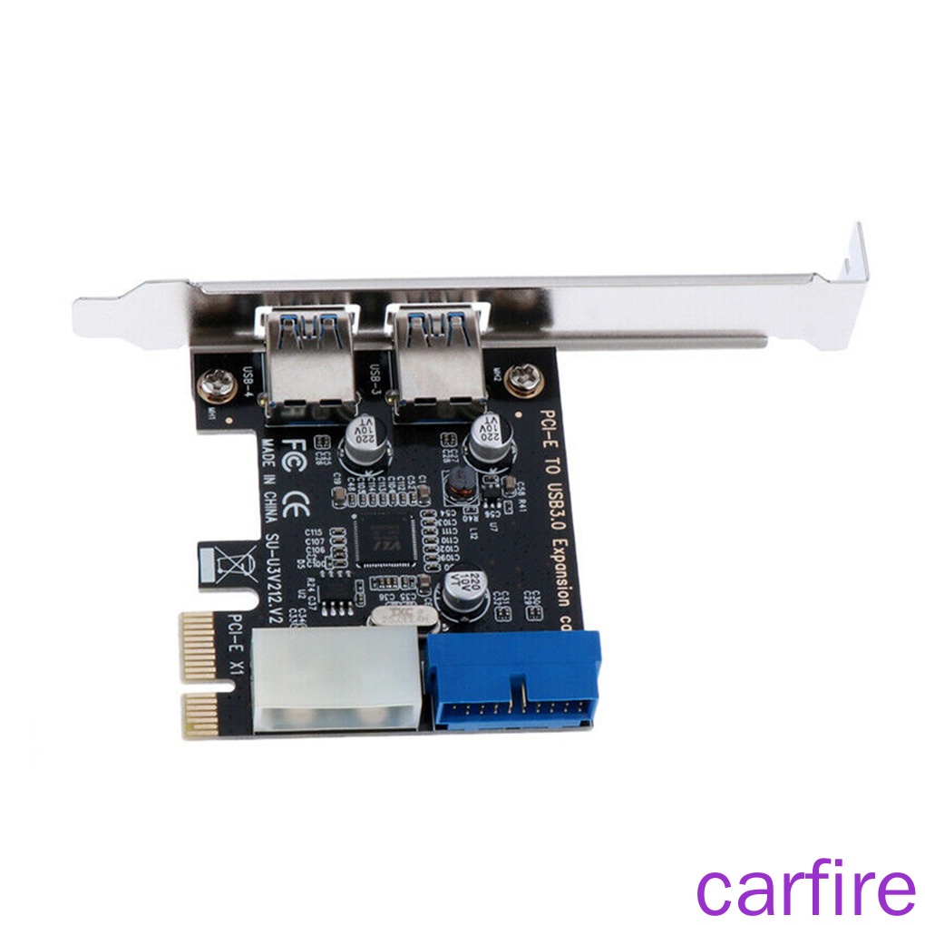 ภาพสินค้าPCI-E to USB Adapter Card USB 3.0 5 Gbps Speed Hub Extension Card with Dual Ports 20-pin จากร้าน carfire.th บน Shopee ภาพที่ 4