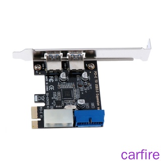 ภาพขนาดย่อของภาพหน้าปกสินค้าPCI-E to USB Adapter Card USB 3.0 5 Gbps Speed Hub Extension Card with Dual Ports 20-pin จากร้าน carfire.th บน Shopee ภาพที่ 4