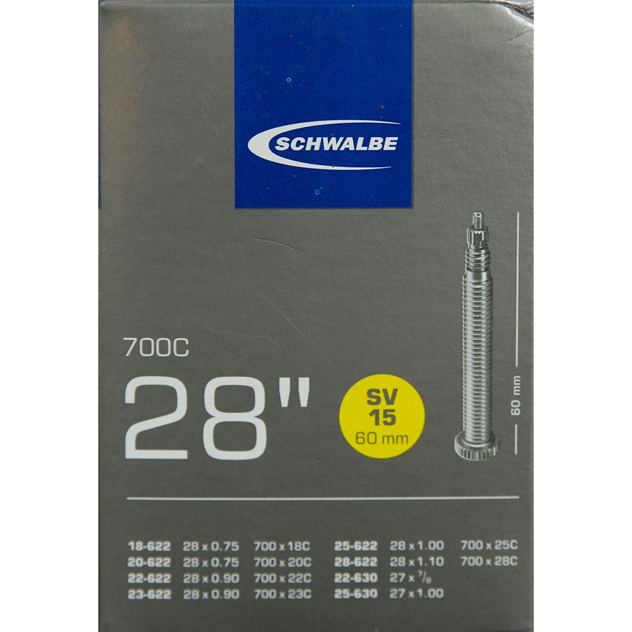 ยางในจักรยาน-schwalbe-700x18-28c-sv15-60มม-จุ๊บเล็ก