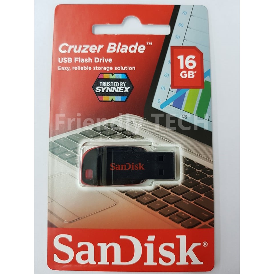 ภาพหน้าปกสินค้าแฟลชไดร์ฟ (มีครบสี) Sandisk flash drive 16GB (ประกัน 5ปี) จากร้าน anothai123 บน Shopee