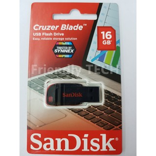ภาพขนาดย่อของภาพหน้าปกสินค้าแฟลชไดร์ฟ (มีครบสี) Sandisk flash drive 16GB (ประกัน 5ปี) จากร้าน anothai123 บน Shopee
