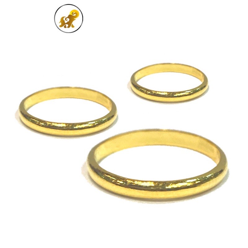 ภาพสินค้าแหวนทอง 1 กรัม (แจ้งลาย ได้เลยจ้า) น้ำหนัก1กรัม ทองคำแท้96.5% มีใบรับประกัน จากร้าน penchamps บน Shopee ภาพที่ 5