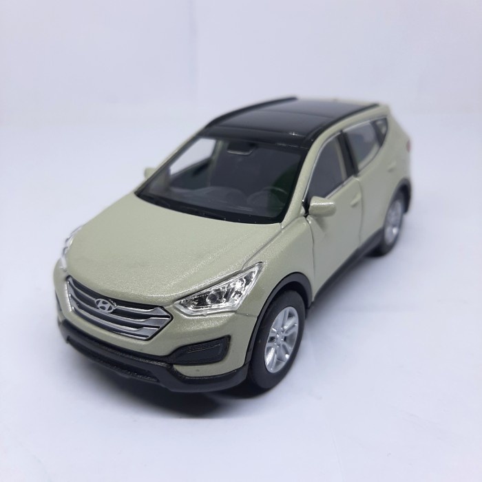 diecast-miniature-car-hyundai-santafe-die-cast-metal-welly-collection-cream