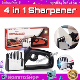 ☄■[ส่งฟรี]4 IN 1 SHARPENER MD007 ลับมีด เครื่องลับมีด ที่ลับมีด 4 ช่อง ลับมีดได้รวดเร็ว พร้อมด้ามจับ เพิ่มความคมให้มีด ก