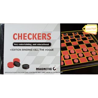 Magnetic Checkers Game​ Board Set กระดาน​ หมากฮอส​ แม่เหล็ก