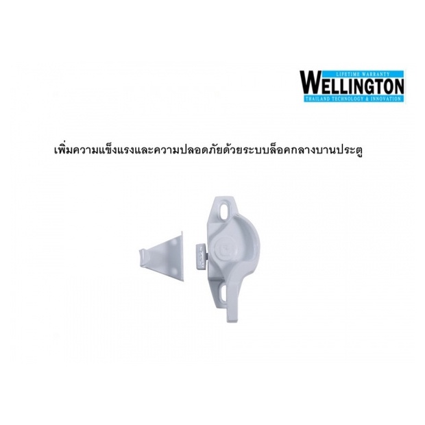 wellingtan-ประตูไวนิล-บานเลื่อน-ss-200x205ซม-สีขาว-พร้อมมุ้ง