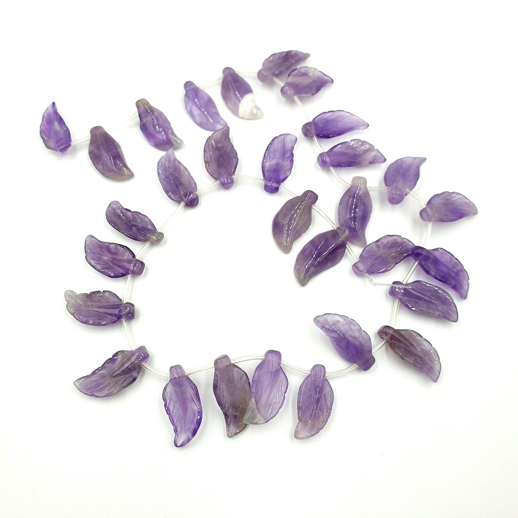 เซซี-บอน-ลูกปัดหินแท้อาเมทิสรูปทรงใบไม้แกะลายด้านหน้า-amethyst-leaf-10x20-mm-สีม่วง-lz-0581