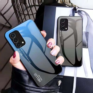 เคสกระจกไล่สี ใช้สำหรับOppo Realme9i Realme C55 C33 C35 Realme C12 C15 C17 C20 C21 C25 C21Y C25Y Realme C11 เคสกันกระแทก