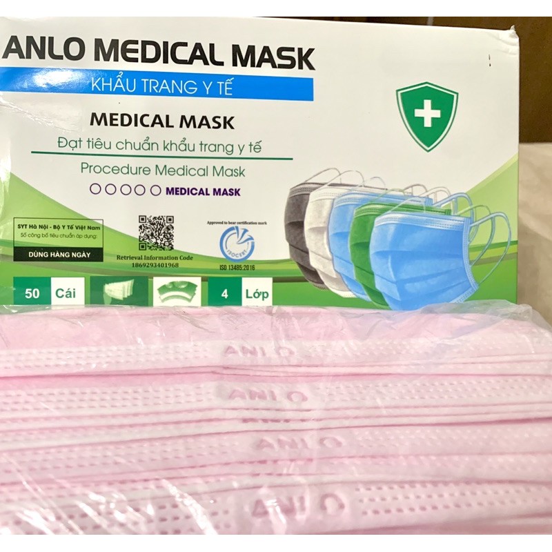 พร้อมส่ง-แมสสีชมพู-anlo-medical-mask-4-ชั้น-มีเซอร์-เกรดโรงพยาบาล