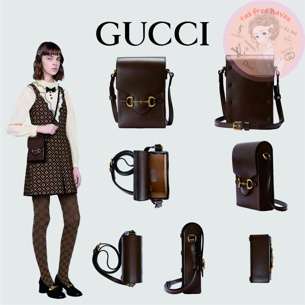 shopee-ลดกระหน่ำ-ของแท้-100-gucci-brand-new-gucci-horsebit-1955-series-mini-bag