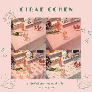 CRC Pink |  ผ้าปูโต๊ะลายดอกไม้สไตล์ 18 ins, ผ้าปูโต๊ะนักเรียนสาวสักหลาด, แผ่นรองภาพผ้าพื้นหลังเกาหลี, โต๊ะน่ารักและการตกแต่งโต๊ะน้ำชา