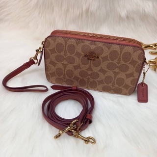 COACH KIRA CROSSBODY IN SIGNATURE CANVAS  สินค้า outlet