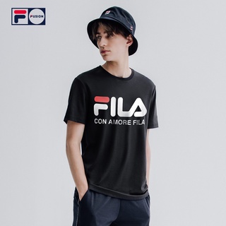 [S-5XL] Fila FUSION Tide เสื้อกีฬาแขนสั้นลําลอง ระบายอากาศ สําหรับผู้ชาย และผู้หญิง