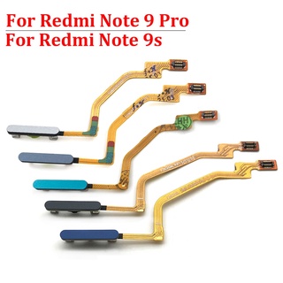 เครื่องสแกนลายนิ้วมือ สําหรับ Xiaomi Redmi Note 9 Pro 9s Poco X3 NFC Pro M3 ปุ่มโฮม เมนูสแกนลายนิ้วมือ ย้อนกลับ ปุ่มเซ็นเซอร์ ที่สําคัญ