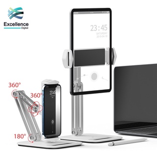 พร้อมส่ง ขาตั้ง for table ขาตั้งมือถือ หมุน 360° อลูมิเนียมอัลลอยด์ ที่วางแบบพับเก็บ#A-011