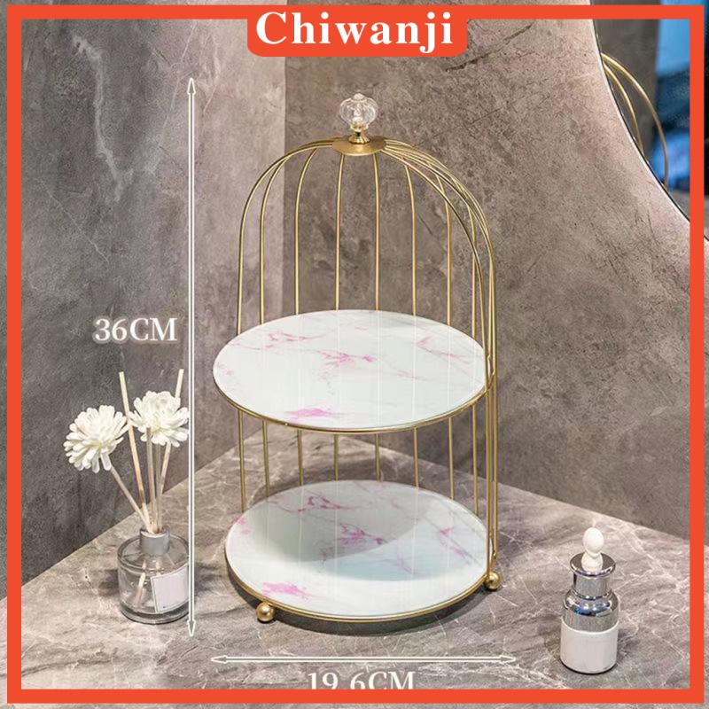 chiwanji-ชั้นวางเครื่องสําอางชั้นวางเครื่องสําอางค์สีฟ้า-1-ชั้น