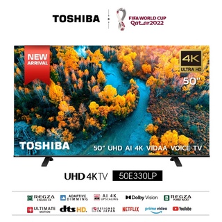 สินค้า TOSHIBA โตชิบา 4K สมาร์ท UHD ทีวี 50 นิ้ว รุ่น 50E330LP สีดำ