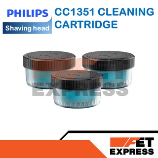 CC1351CLEANING CARTRIDGE 3PACK น้ำยาตลับทำความสะอาดใบมีดโกนสำหรับเครื่องโกนหนวดไฟฟ้าไฟฟ้าPHILIPS รุ่นS7783(880001351710)