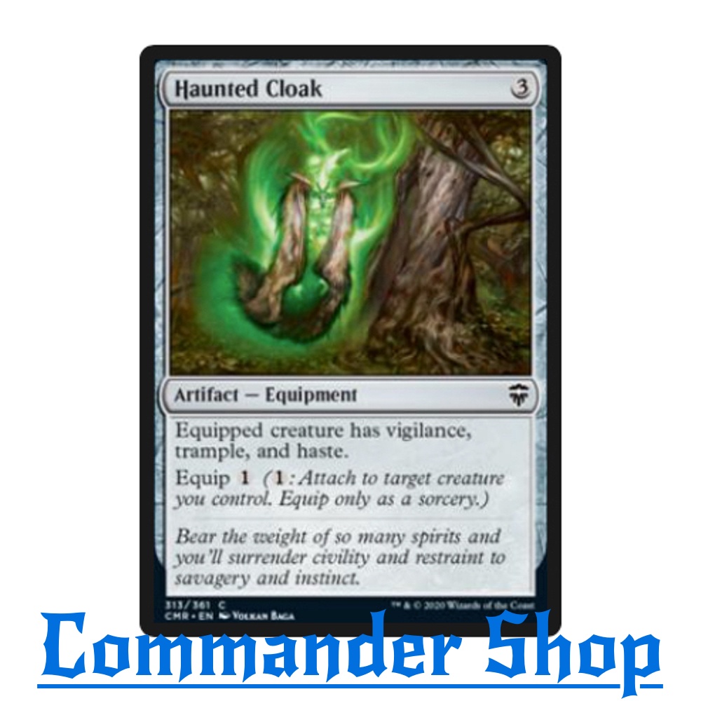 Haunted Cloak (Artifact - Equipment) Colorless Trample Haste การ์ดเกม ...
