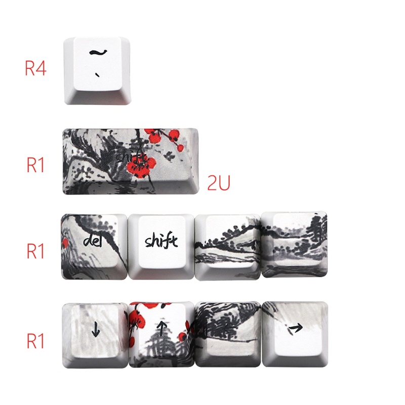 qj-71-keys-wangjiang-plum-blossom-keycap-dye-sublimation-oem-mechanical-keyboard-keycap-for-gh60-xd64-dz60-gk61-gk64