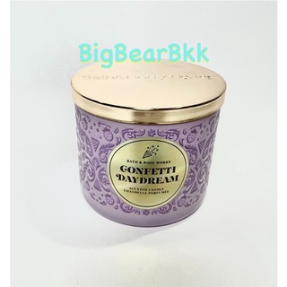 Bath and Body Works แท้ ใหม่ 3-wicks candle เทียนหอม 3 ไส้ กลิ่น Confetti Daydream