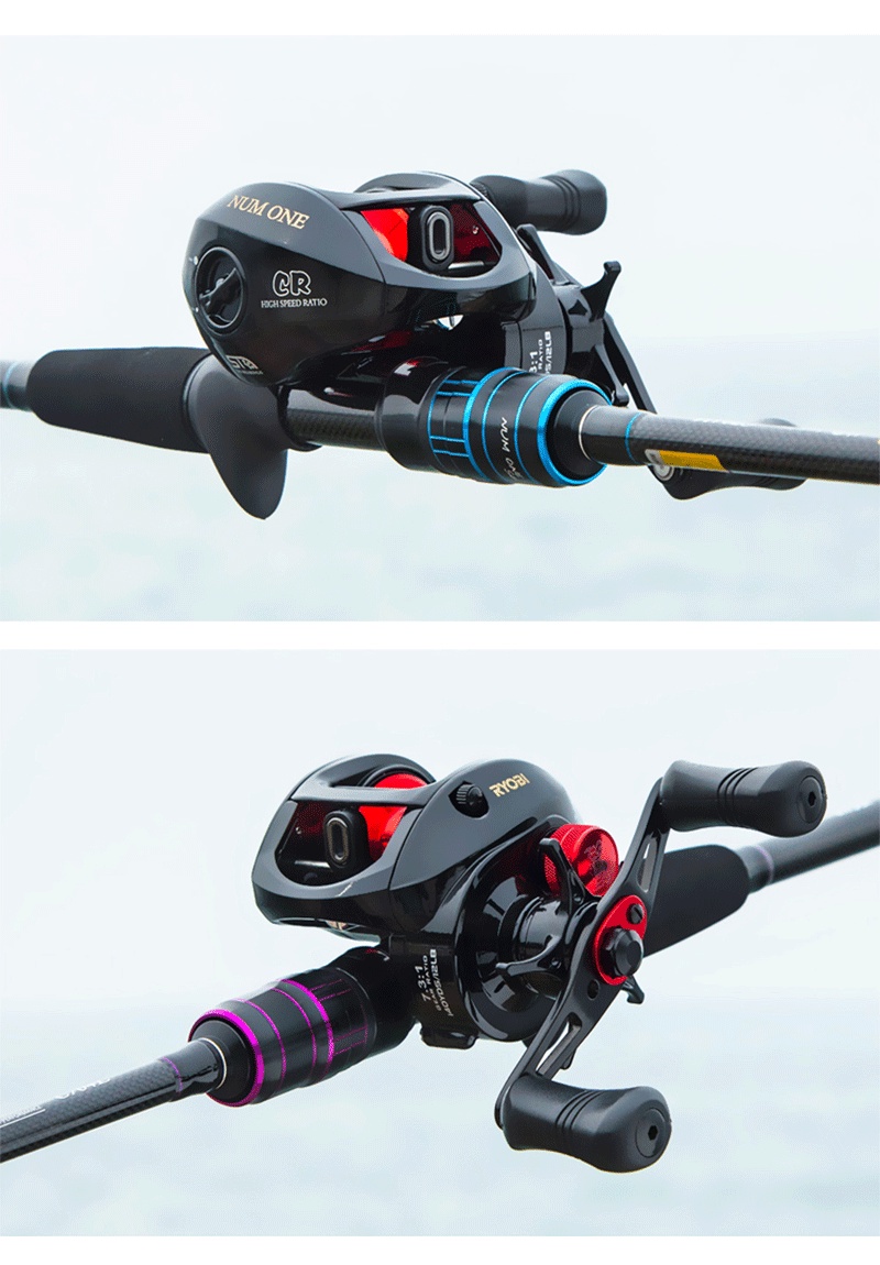 Ryobi NUM ONE คันเบ็ดตกปลาคาร์บอน แบบพกพา 4 ส่วน 1.8 ม. 2.1 ม. 2.4 ม. M ...