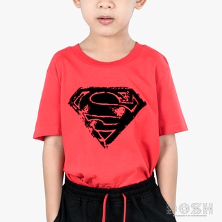 DOSH BOYS T-SHIRTS SUPERMAN เสื้อยืด คอกลม แขนสั้น เด็กผู้ชายPWSBT5006-RE