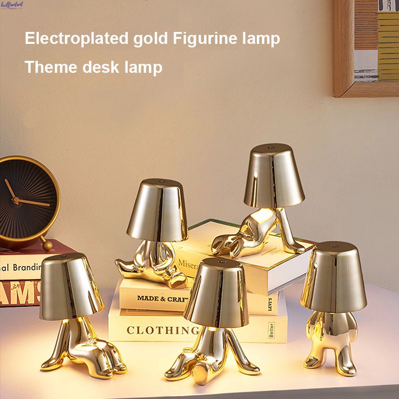 อิตาลี-little-golden-man-night-light-holder-creative-light-holder-decor-โคมไฟการ์ตูนโคมไฟตั้งโต๊ะ-modern-room-decor-bri