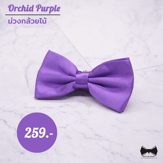 โบว์สีม่วงกล้วยไม้- Orchid Purple Bowtie