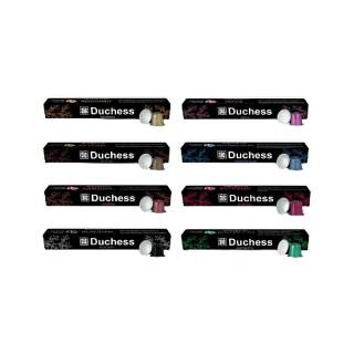 Duchess Coffee Capsule 1 กล่อง 10 แคปซูล มี 15 รสชาติ สามารถเลือกรสชาติกาแฟได้ ใช้ได้กับเครื่องระบบ Nespresso เท่านั้น
