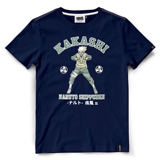 HH เสื้อยืดนารูโตะ KAKASHI NT-006-NV เสื้อยืดผ้าฝ้าย