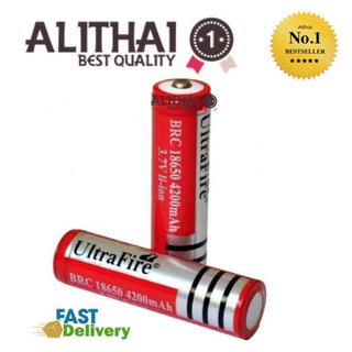 Eco UltraFire ถ่านชาร์จ Li-ion 18650 3.7V 4200mAh (2ก้อน)