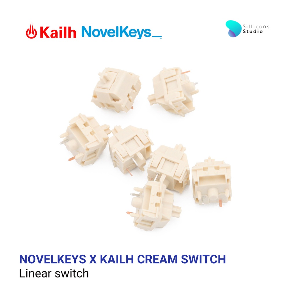 NK Cream Novelkeys x Kailh Cream Custom Keyboard Switch Shopee Thailand