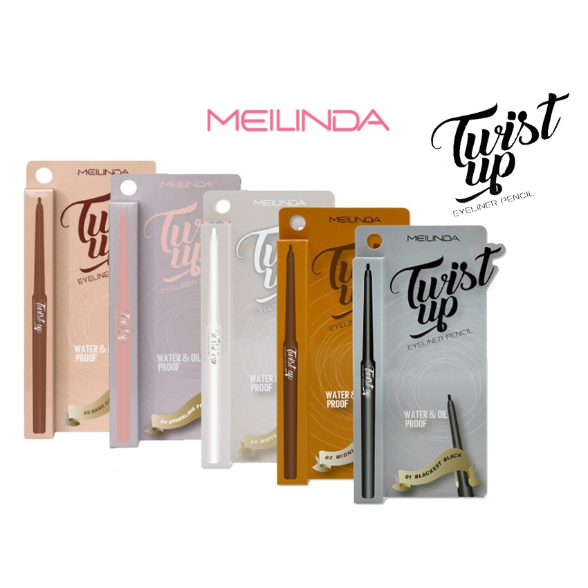 Meilinda Twist Up Eyeliner Pencil MC3077 ขอบตา ออโต้ เมลินดา ทวิส อัพ