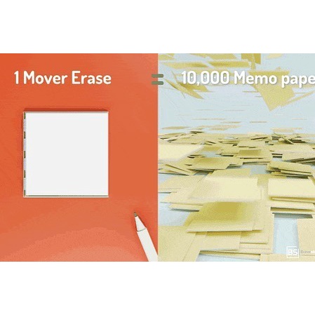 ภาพสินค้าMover Erase โพทอิท กระดาษโน๊ต Post it note 3M Sticky Note Memo Pad "ลบได้" ไม่เปลืองกระดาษ มีแม่เหล็กแถมฟรี จากร้าน lifease บน Shopee ภาพที่ 8