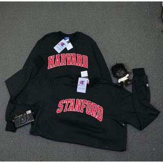 Stanford HARVARD BLACK ของแท้ พรีเมี่ยม เสื้อกันหนาวแชมพู