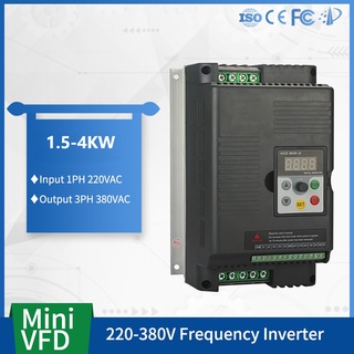 Jq290g2 220-380V 1.5 2.2 3 4KW VFD AC มอเตอร์ควบคุมความเร็ว อินเวอร์เตอร์ ตัวแปลงความถี่ตัวแปร ไดรเวอร์ เวคเตอร์ ตัวแปลง