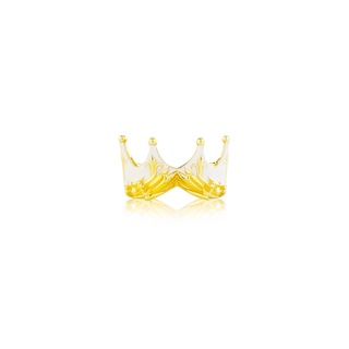 ake ake Zeuss Crown ring oversized - 24 Karat Gold แหวนเงินแท้ 925 ลายมงกุฏใหญ่ปีกนกสายฟ้าเทพซุส ชุบทองลงยาสีขาว