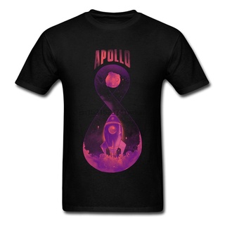 ราคา เสื้อยืดลําลอง แขนสั้น พิมพ์ลายจรวดอวกาศ Apollo 8 Space ใส่สบาย สําหรับผู้ชายS-5XL