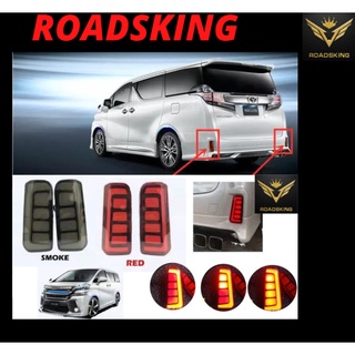 ไฟ led สะท้อนแสง ติดกันชนหลัง สําหรับ TOYOTA ALPHARD VELLFIRE 2015~2019 ANH30 AHG30