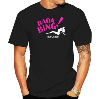 เสื้อยืดผ้าฝ้ายพิมพ์ลายขายดี 131 Bada Bing เสื้อยืดลําลอง สําหรับผู้ชาย แขนสั้น พิมพ์ลาย Mafia Sopranos Mobster Strip Tv