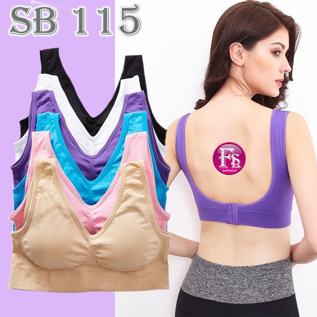 sb-115-สปอร์ตบราตะขอหลัง-เนื้อผ้านิ่มมาก-มีตะขอหลังปรับได้-3-ระดับ-ชุดชั้นในผู้หญิง