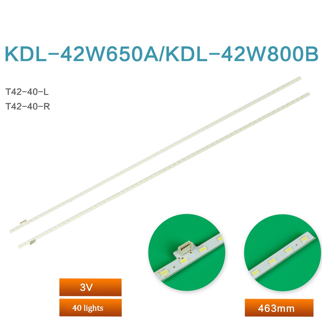 แถบไฟแบ็คไลท์ LED สําหรับ Sony KDL-42W650A KDL-42W800B KDL-42W700B LCD ...