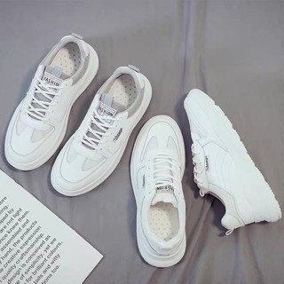 รองเท้าผ้าใบไซส์ใหญ่ white&amp;gray