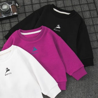 เสื้อท็อปลําลอง ผ้าฝ้ายแท้ สีขาว แฟชั่นใหม่ สไตล์ตะวันตก สําหรับเด็ก