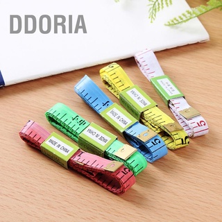 Ddoria เทปวัด แบบนิ่ม ยาว แม่นยํา สีสันสดใส สําหรับตัดเย็บเสื้อผ้า