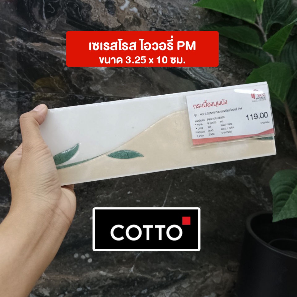 กรุยเชิง-cotto-12-x-12ซม-กระเบื้องบุผนัง-มีหลายแบบให้เลือก-ราคา-แผ่น